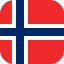 Flag of Norway Flat Round Corner 64x64 1