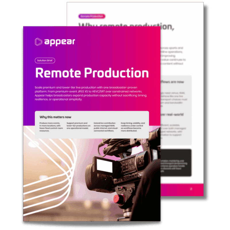 Remote Production Cover