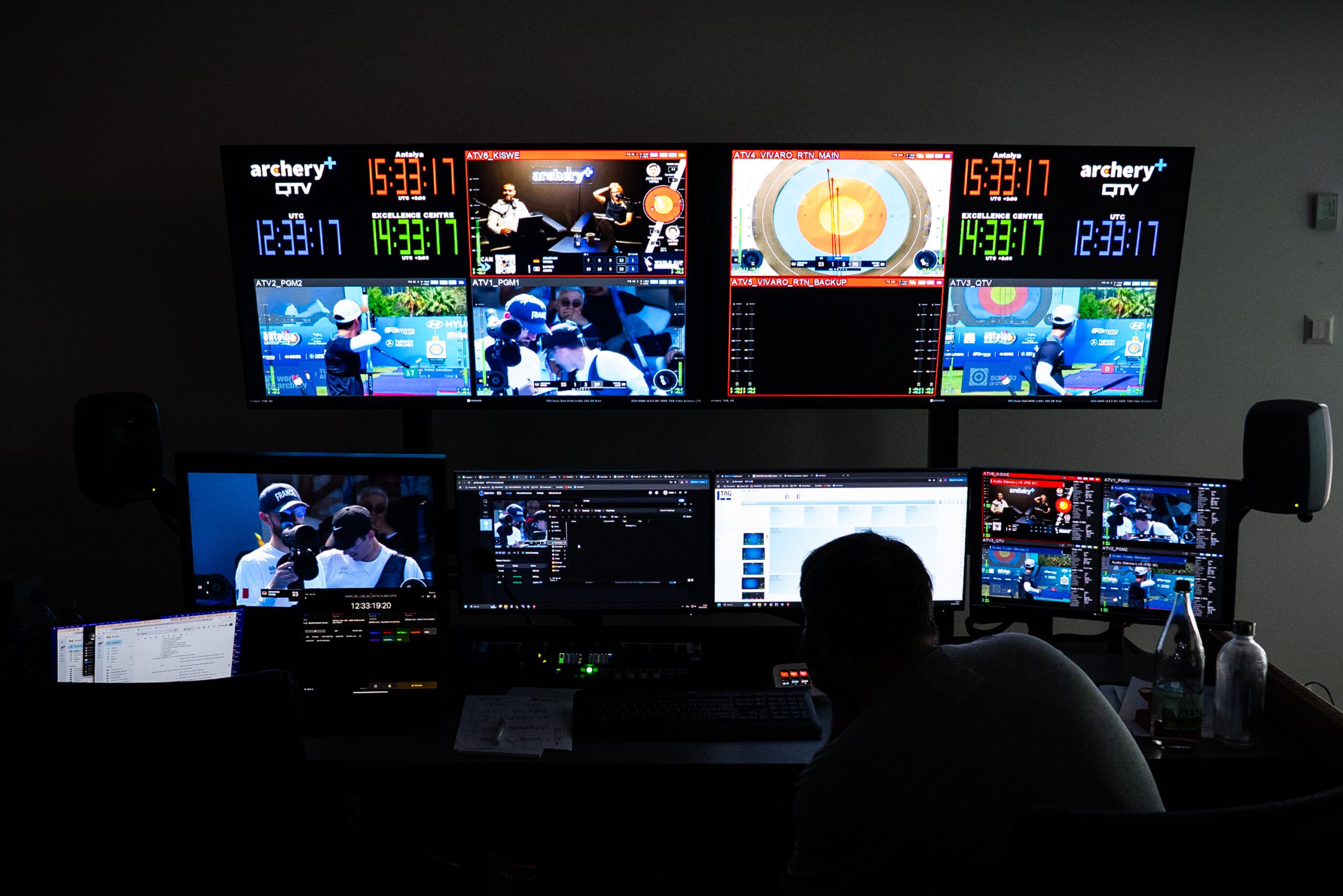World Archery World Archery Excellence Centre control room in Lausanne