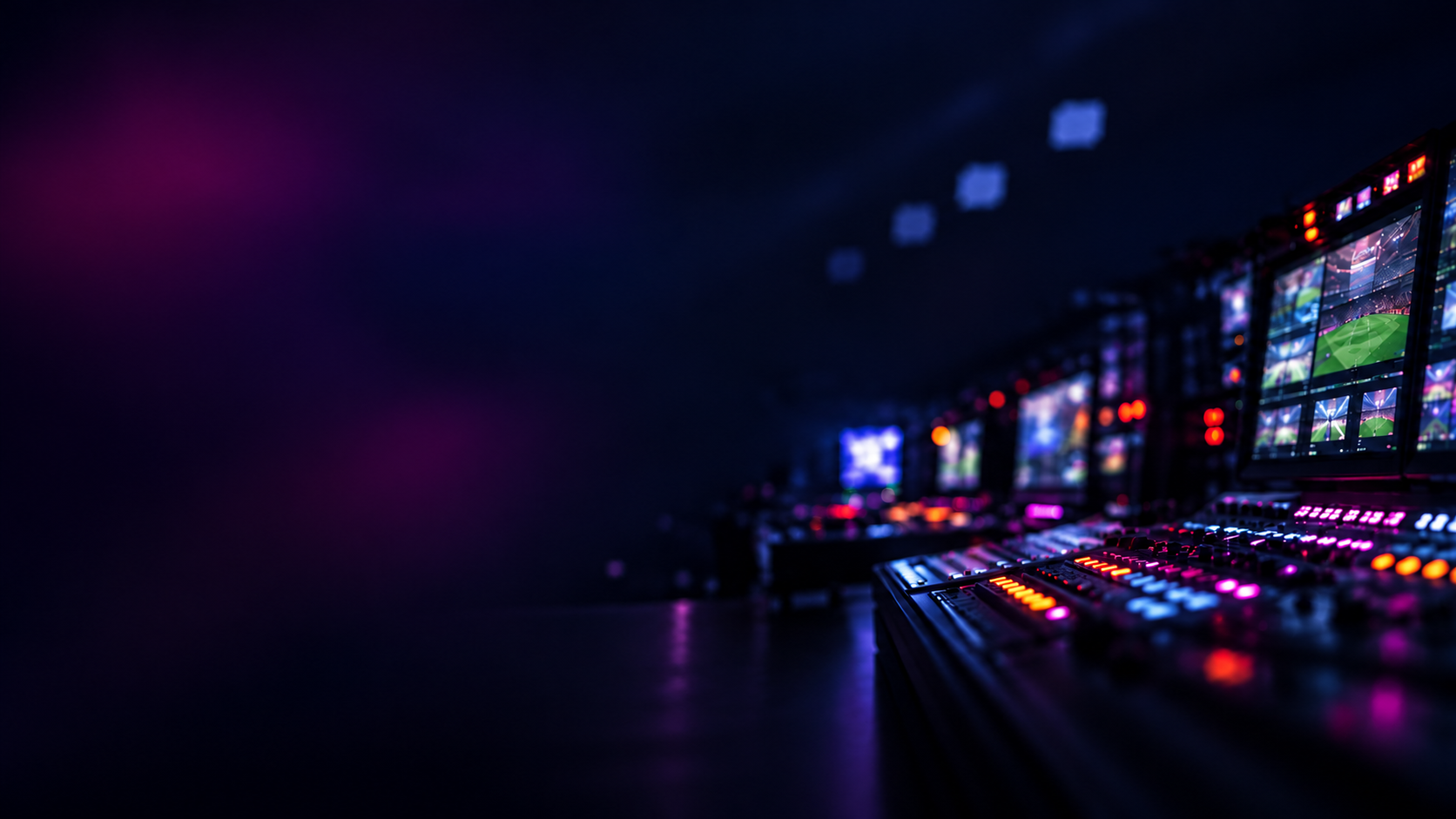 Neon Broadcast Control Room 2